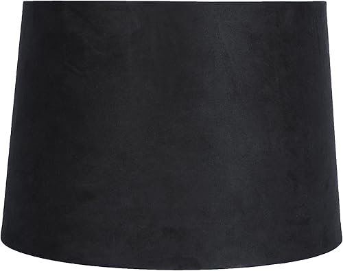 Miniatura 1 de Urbanest Pantalla de gamuza de tambor francés, 12 x 14 x 10 pulgadas, Spider Fitter, color negro