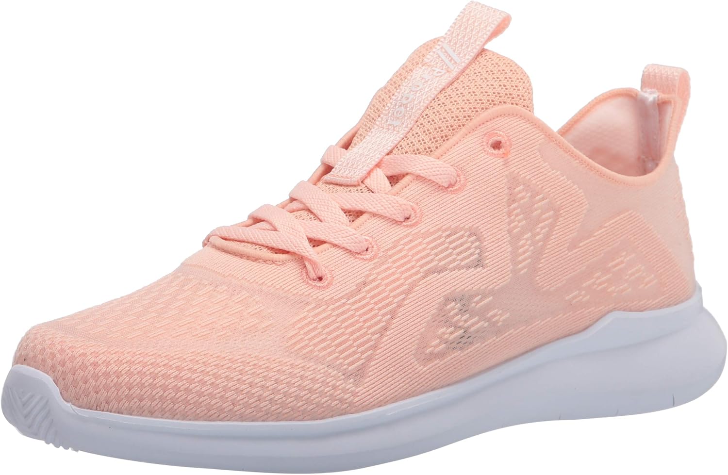 Propét Womens Travelbound Spright Sneaker, Peach Mousse, 9.5 Wide US