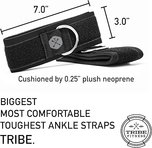 Miniatura 4 de TRIBE Bandas de resistencia Accesorios Sistema de equipo para gimnasio en casa, ejercicio, entrenamiento, bandas de tubo y máquinas de cable.