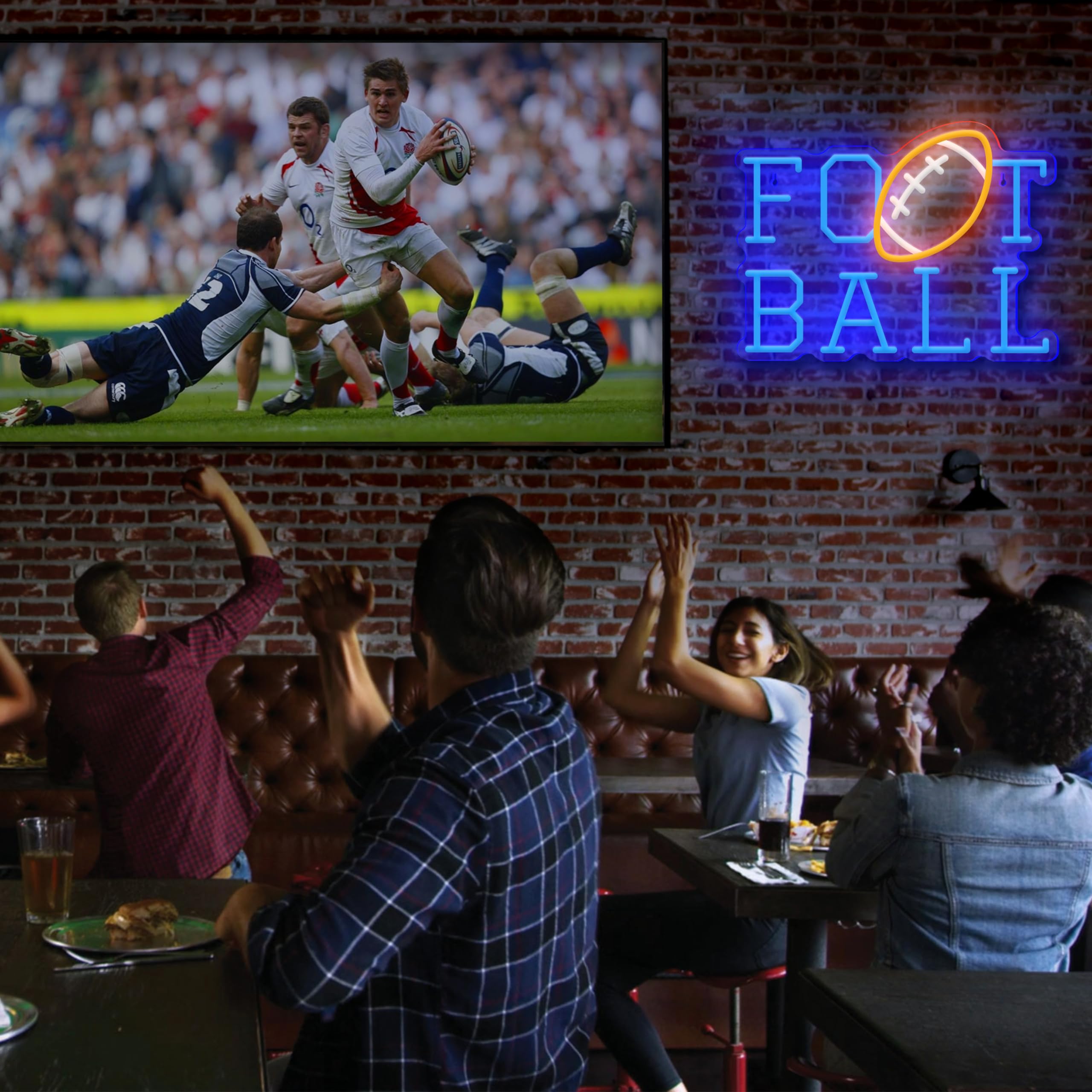 Football Lover Neon Sign, Soccer Sport Neon Light Sign, Football Club Lights, Led Light Up Signs For Football Team Dormitory Man Cave, Bedroom Game - View #9