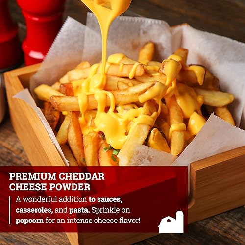 Miniatura 5 de Hoosier Hill Farm - Queso cheddar en polvo sin colores artificiales 25 libras paquete de 1