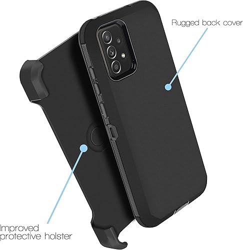 Miniatura 2 de Funda compatible con Samsung Galaxy A23 5G, con clip para cinturón, resistente, a prueba de golpes, protección de cuerpo completo, funda para