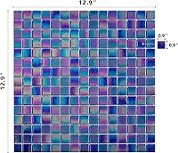Vista 3 de 10 azulejos de mosaico cuadrado de mármol para baños y paredes exteriores, piscinas, etc.