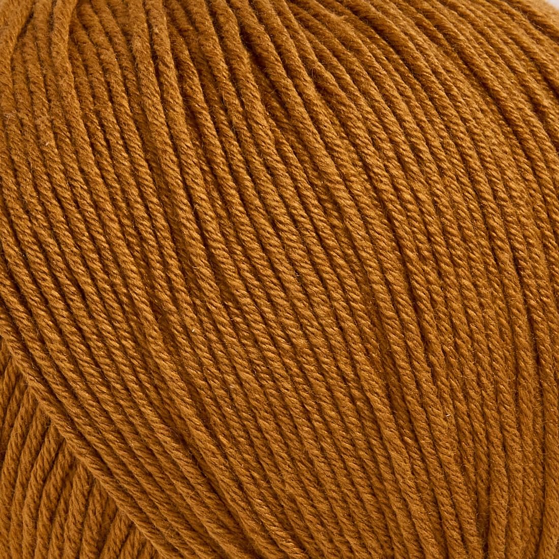 Utopia Crafts Amigurumi Cotton DK Yarn for Crochet and Knitting 50% Cotton, 50% Acrylic Blended, 3X 50g (Light Brown) - Image 3