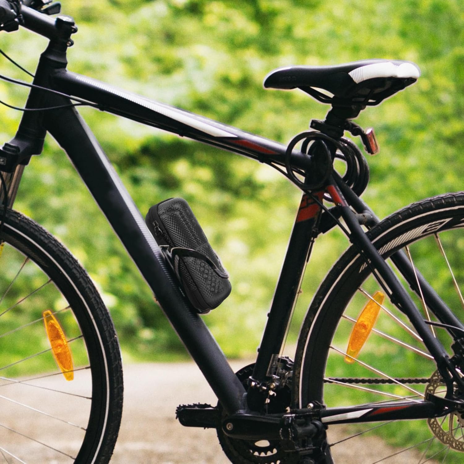 Totority 4pcs Bike Accessories Outdoor Bicycle Bag Front Frame Storage Bag Professional Bike Pouch