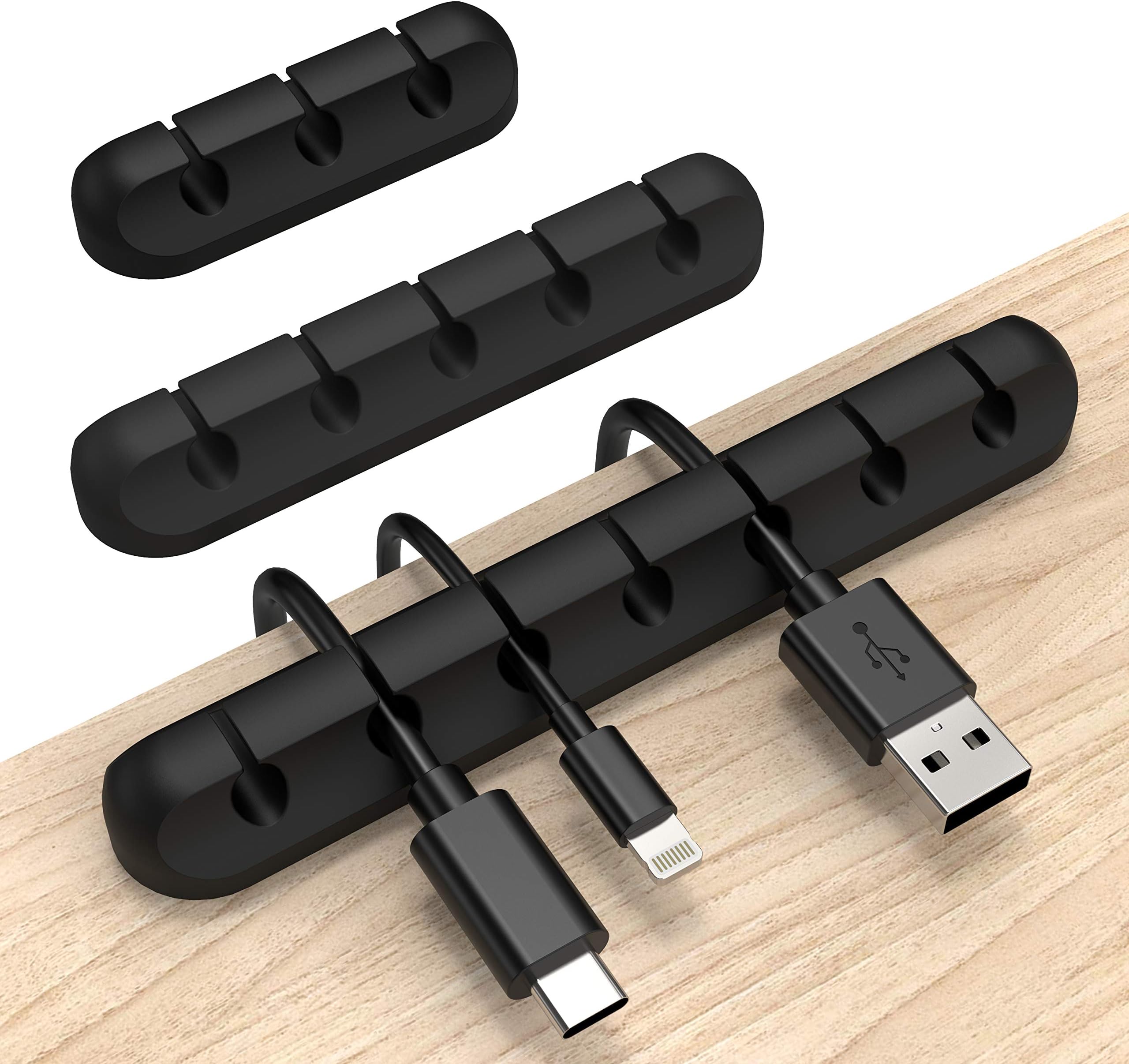 Cable Clips Black 3Pack