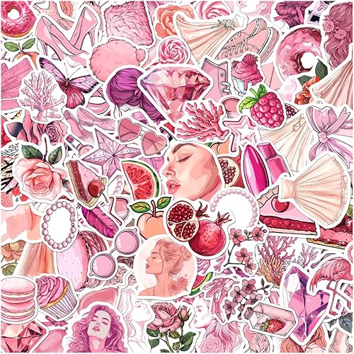 Miniatura 12 de Y2k - Calcomanías de vinilo estéticas para adolescentes y niñas, 108 unidades, diseño retro tecnológico, impermeable, paquete de calcomanías para