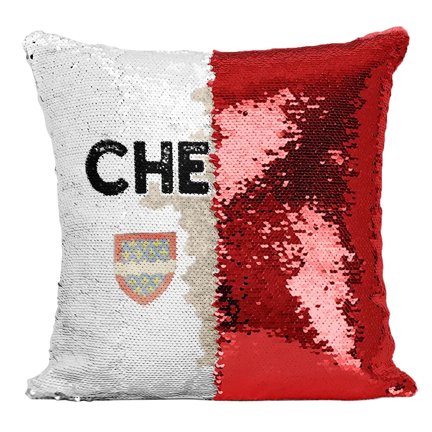 Coussin Paillettes Rouge Bourges | Cadeau Idéal Historique et Chic