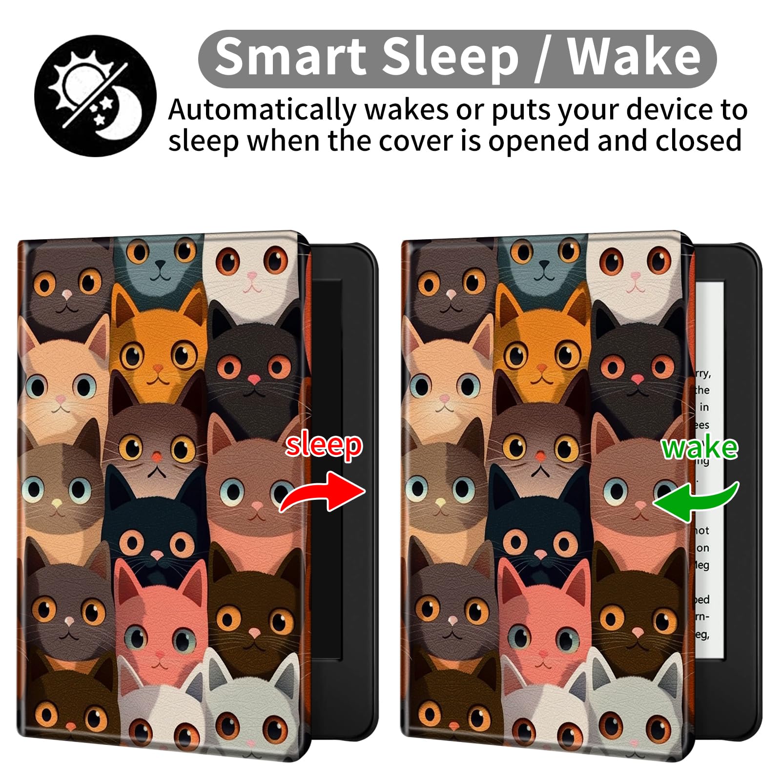 Aazon.co: Case For 6" Kindle Paperwhite 10th Generation 2018 PU - View #11