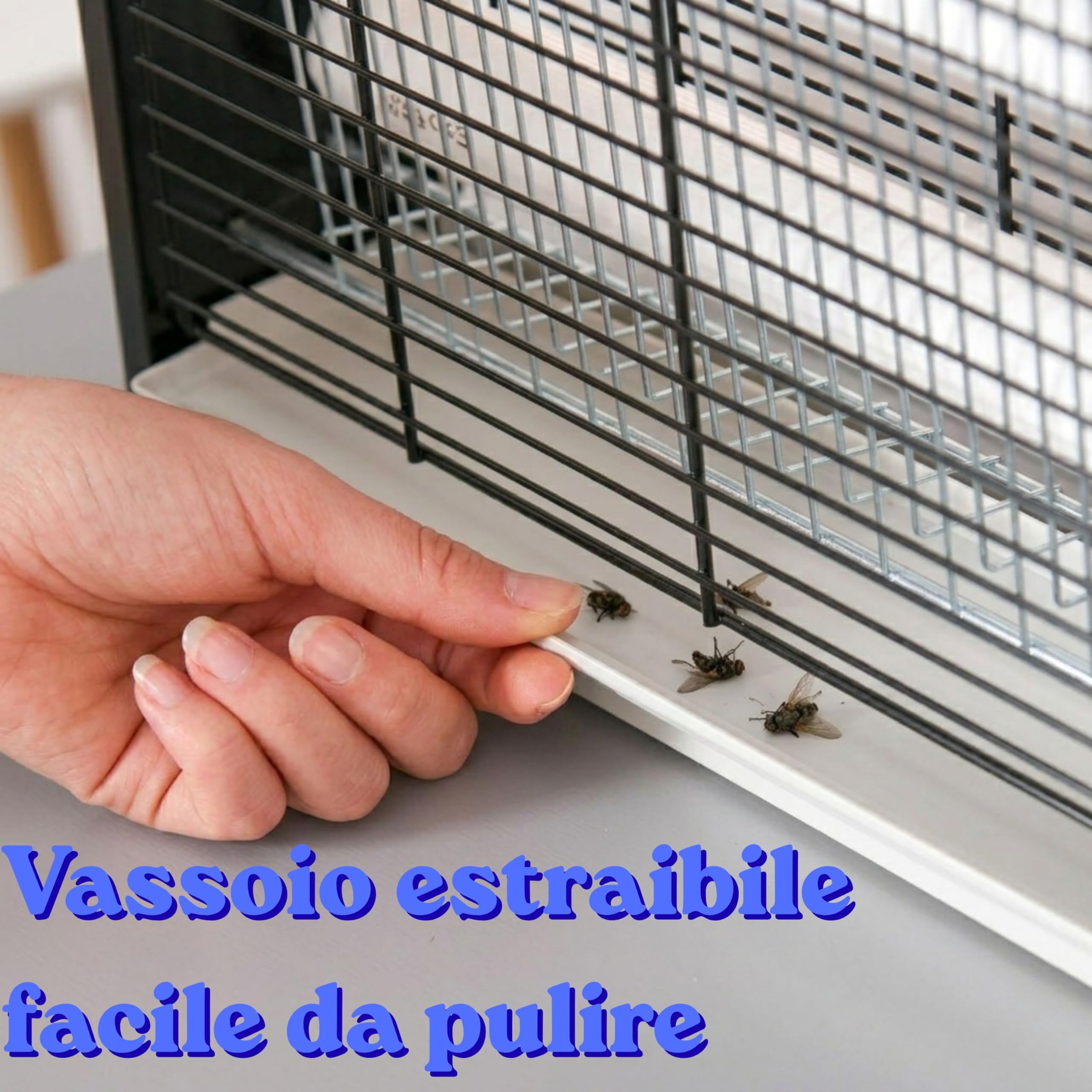 Yasta Lampada Antizanzare 30W – Zanzariera Elettrica per Interno ed Esterno – Potente Trappola per Zanzare, Mosche e Insetti – Vassoio Rimovibile Facile da Pulire