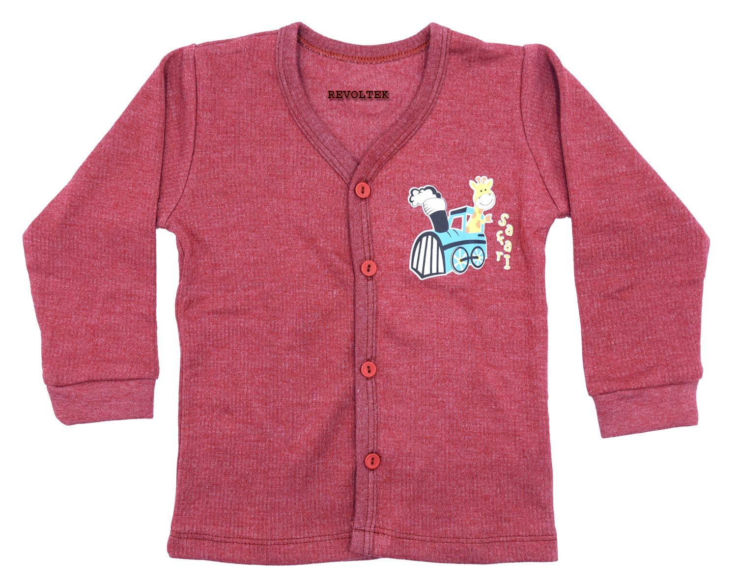 81dC05lAzVL._SL1500_ REVOLTEK Newborn Baby Unisex Winter wear Warm Round Neck Full Sleeve Thermal Upper top Pack of 3