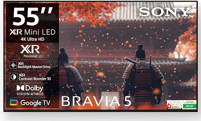 Sony 55 inch (139 cm)  BRAVIA 5 Mini Google K-55XR50 Smart 4K Ultra HD LED TV