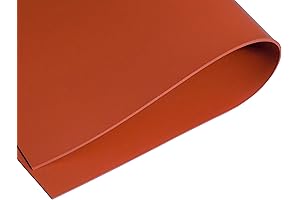 Premium Red Silicone Rubber Sheet, 1/16 x 9 x 12 Inch Gasket Material