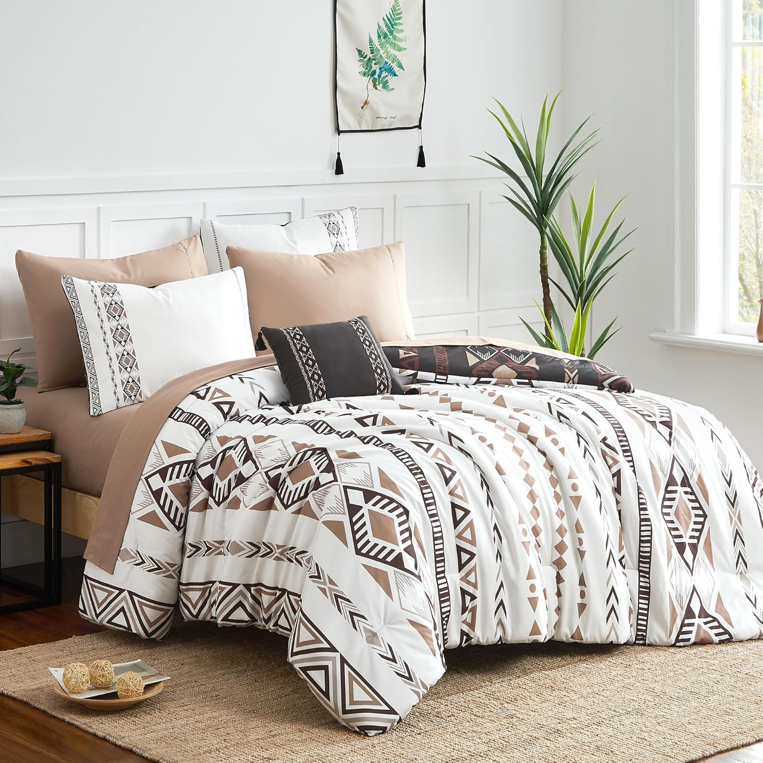 KON様張替えZパターン 半ツヤT-NET PMC 2.5/1.5刺繍白 Amazon.com: Geniospin Queen Comforter Set - 7 Pieces Reversible