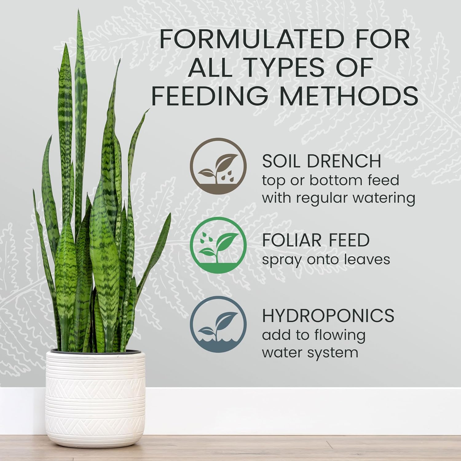 Purived 16oz All-Purpose Liquid Plant Fertilizer - Makes 50 Gallons, for Indoor Houseplants, All-Natural, Groundwater Safe, Made in USA - Image 5