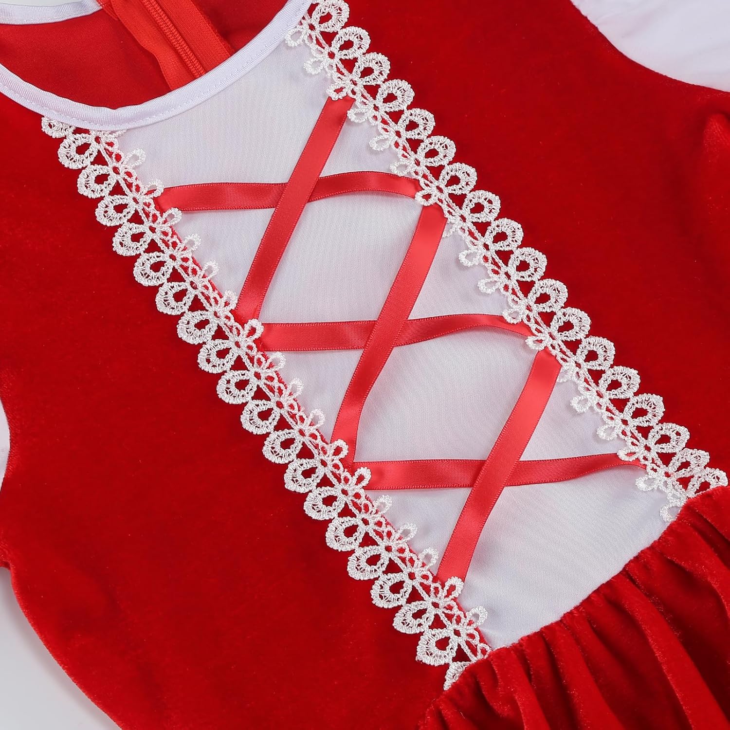 yolsun Little Red Riding Hood Costume for Girls, 3 PCS Kid's Red Riding Hood Dress Up Outfits with Cloak Halloween