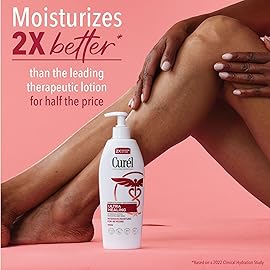 Curel Ultra Healing Intensive Fragrance-Free Lotion For Extra-Dry Skin, Ideal for Sensitive Skin, Cruelty Free, Paraben Free, Dermatologist Recommended, 6 Oz, Pack of 3
