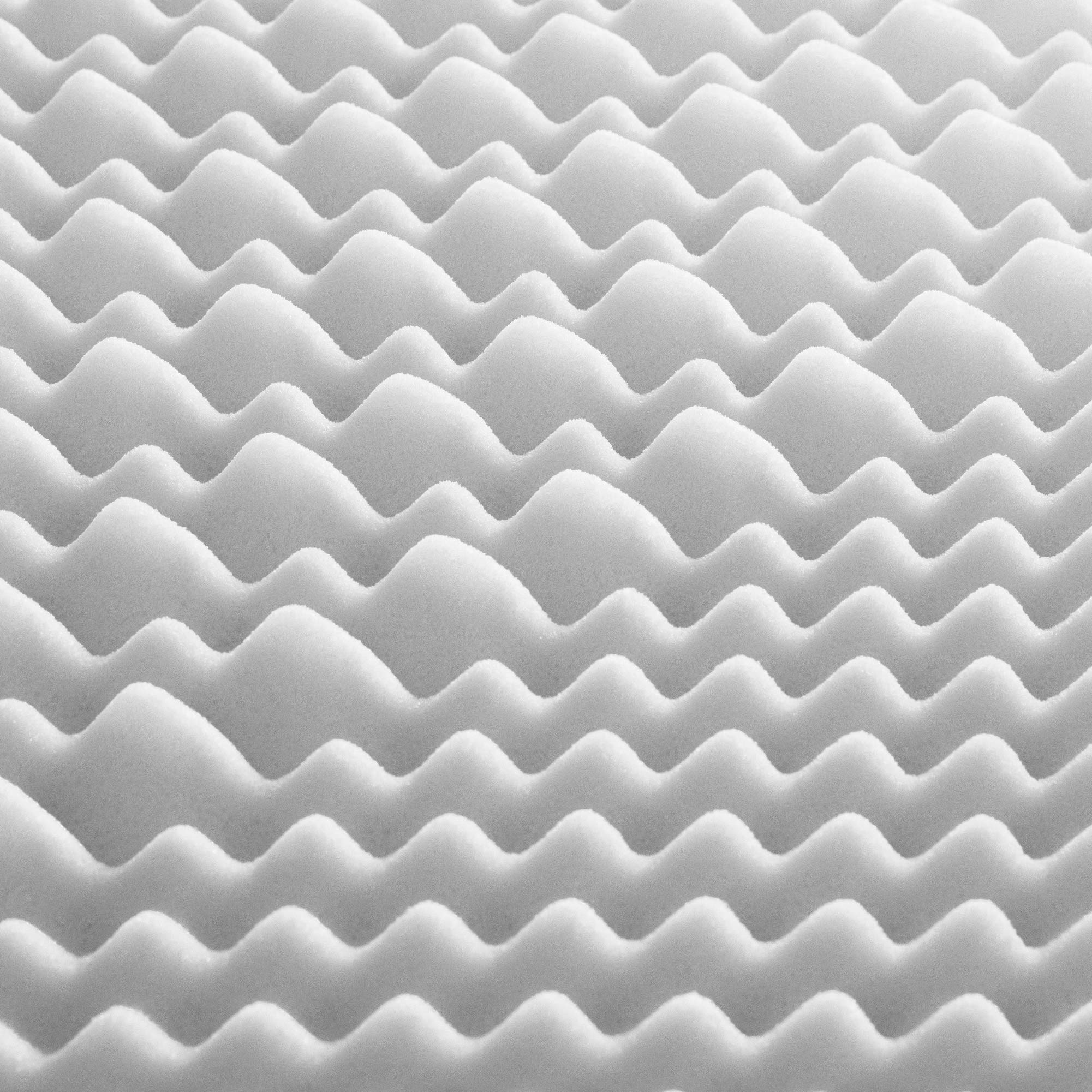 GEEMMA - Topper Colchón Viscoelástico - 180x195 cm - Funda Algodón Orgánico Extraíble - 6 cm Alto
