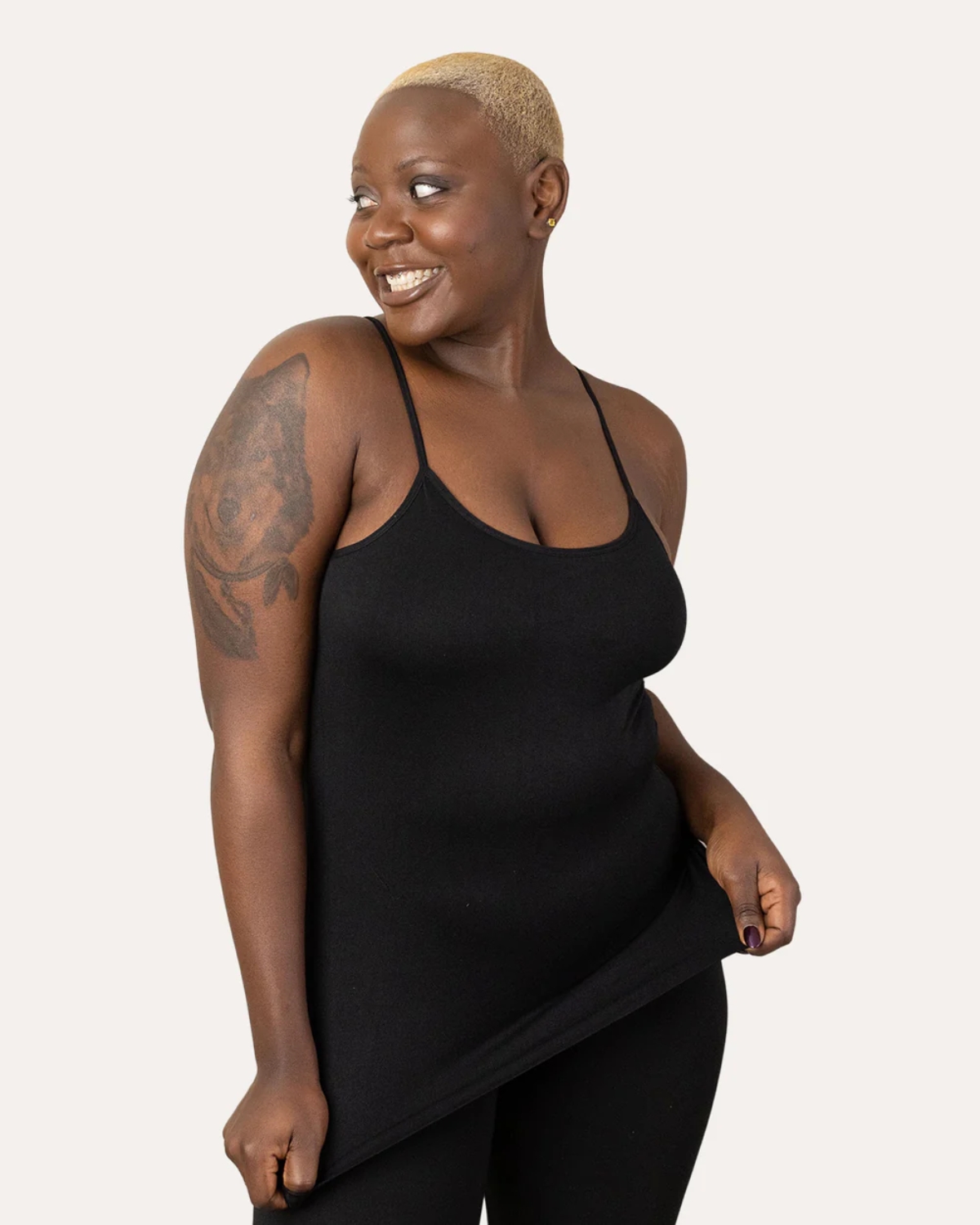 Women's Seamless Padded Camisole Slim-Fit Tank Top with Built-in