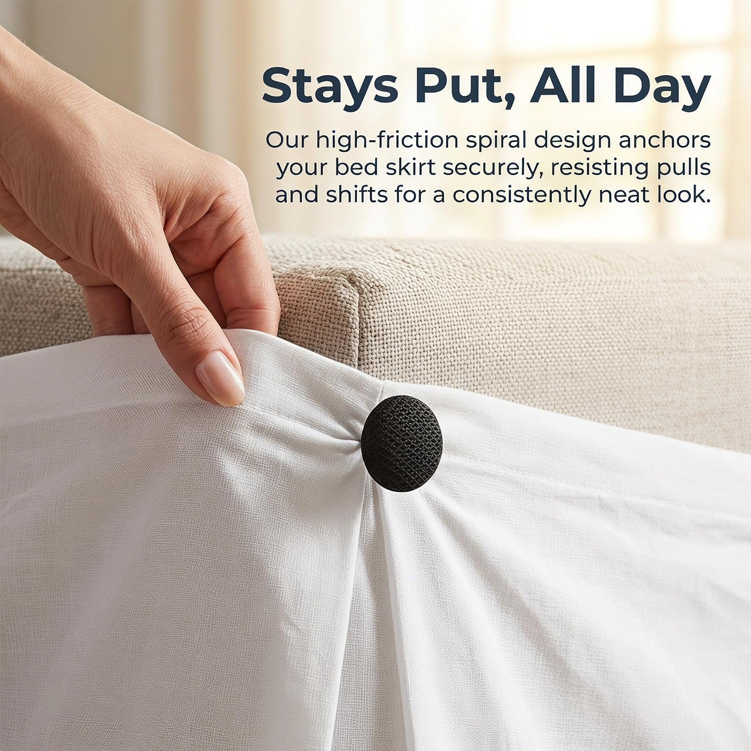 Operitacx 35pcs Upholstery Pins Twist - Bed Skirts Holder - 17mm Fabric Covered Button Twist Pins for Sofa Slipcovers Armrest Covers Upholstery Repair
