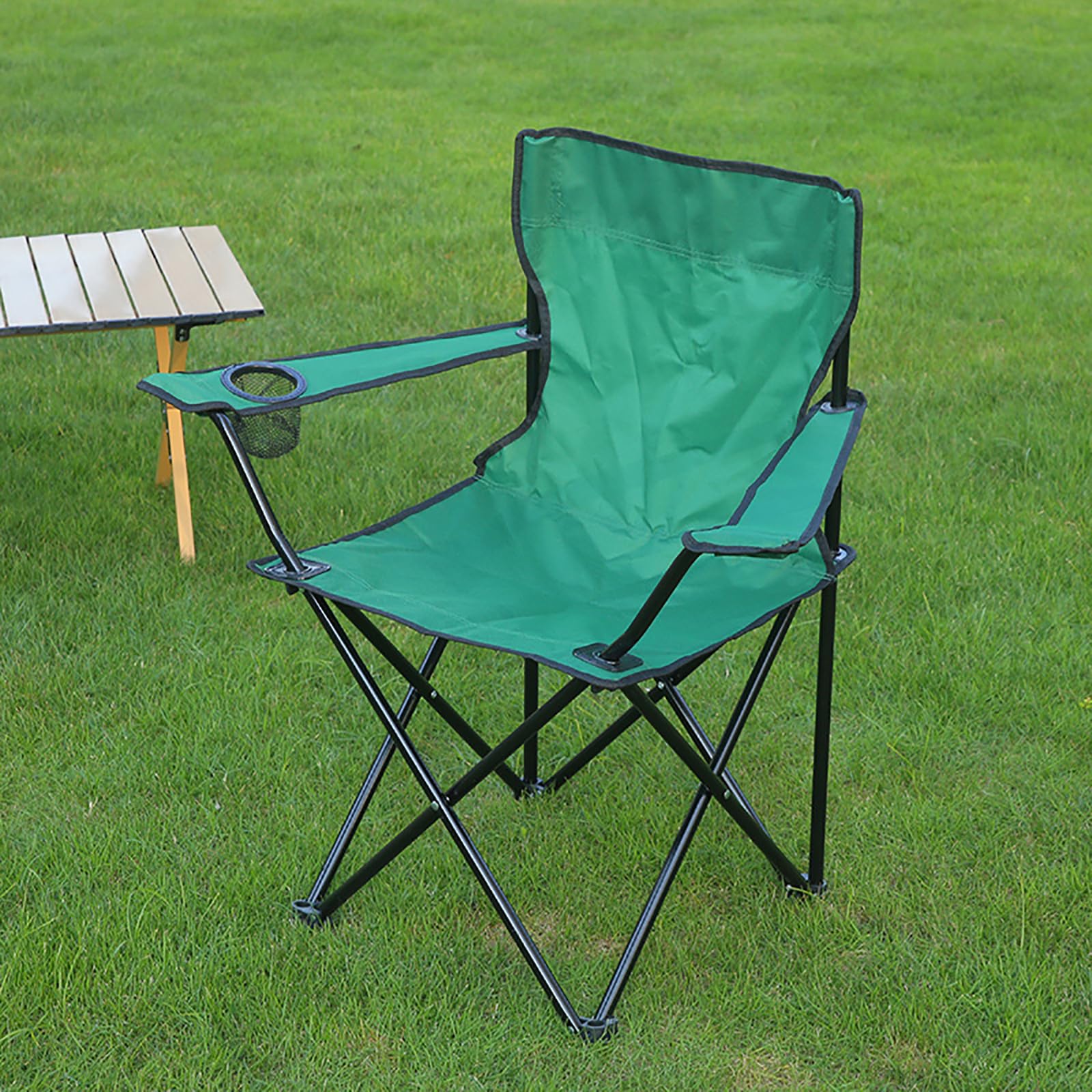 Chaise Longue Pliante,Chaise D'extérieur Pliable Portable Porte-Gobelet