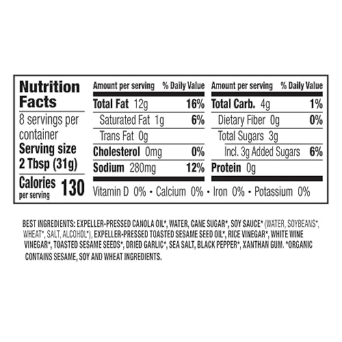 Miniatura 2 de Annies Aderezo asiático para ensalada de sésamo certificado orgánico sin OMG 8 onzas líquidas