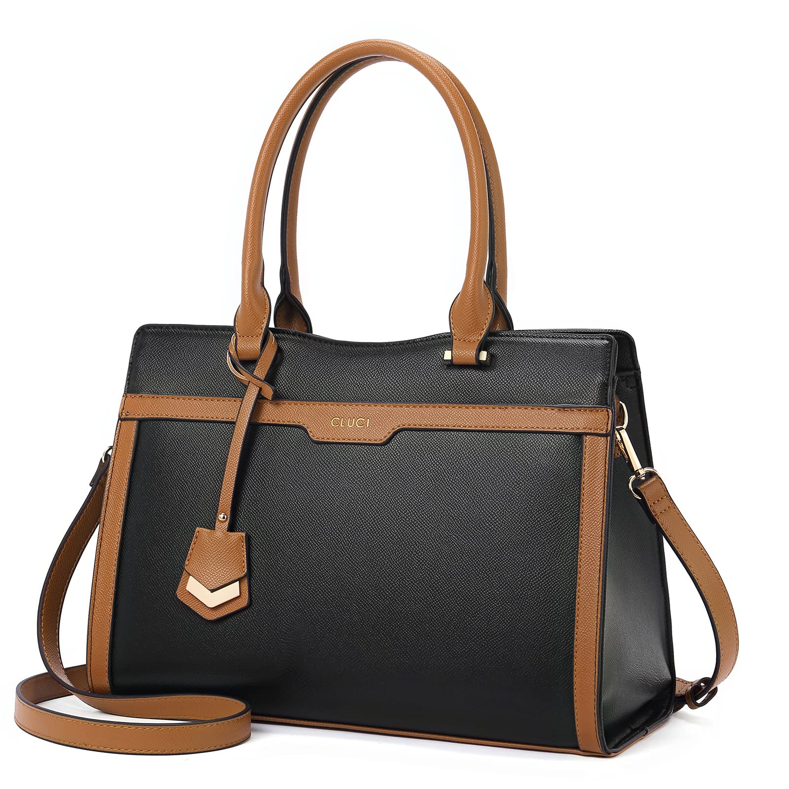 CLUCISatchel Purses and Handbags for Women Leather Totes Designer Ladies Crossbody Shoulder Bag