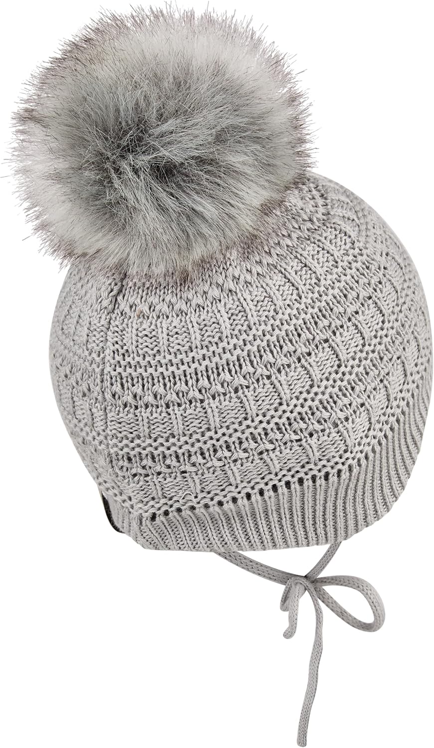 Sterntaler Unisex Knitted Pompom Beanie Hat