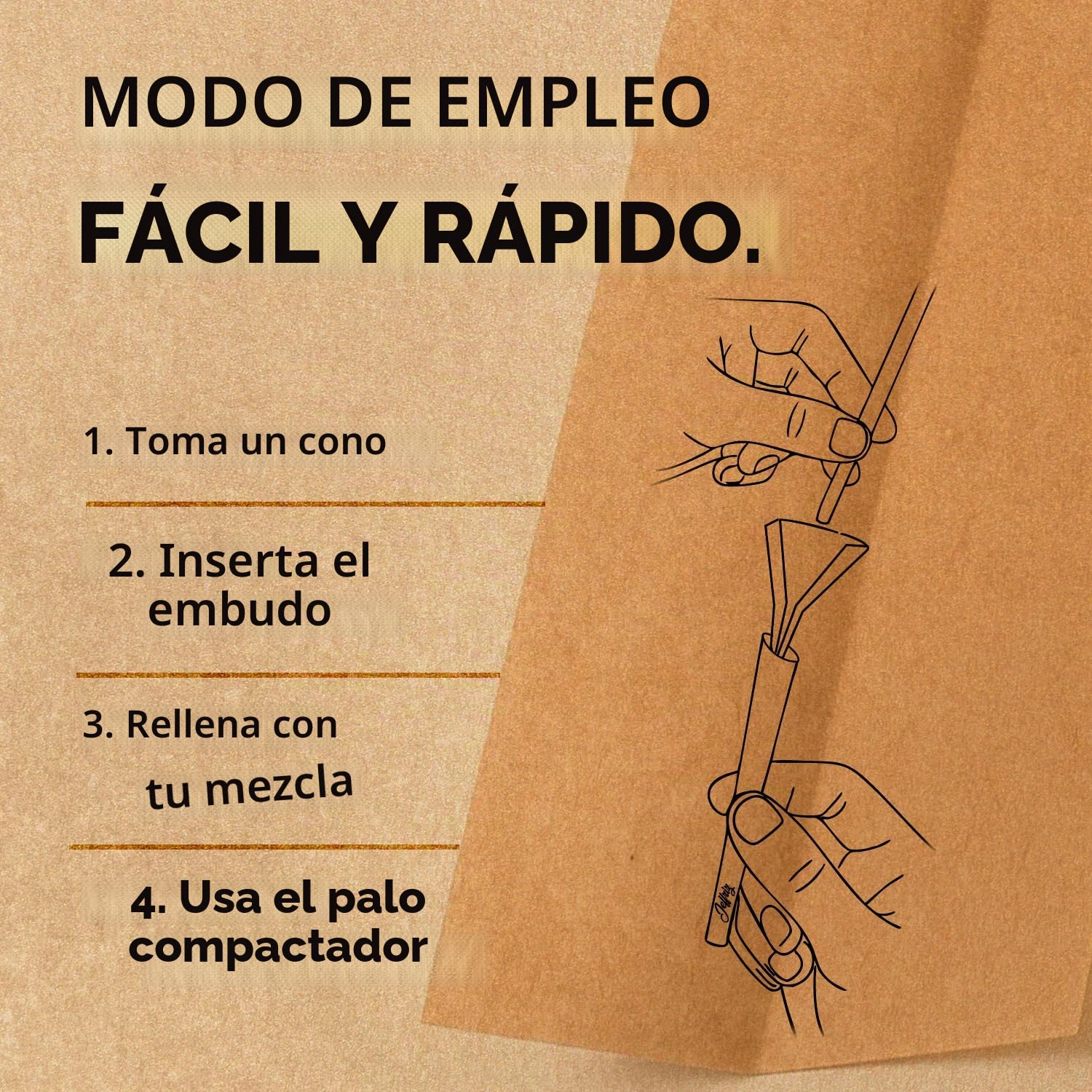 Conos Pre-Enrollados King Size Slim – Pack 1000 | Jeffriz | Papel Natural Para Fumar sin Blanquear 110mm con Filtros | Combustión Lenta | Embudo y Tubo Hermético Anti-Olor Incluidos | Pre Rolled Rolls