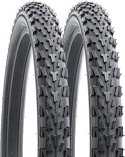 YUNSCM 2 neumáticos de bicicleta de montaña de 24 pulgadas de 24 x 2.12557-507 compatibles con bicicletas de montaña 24 x 2.0 24 x 2.10 24 x 2.125