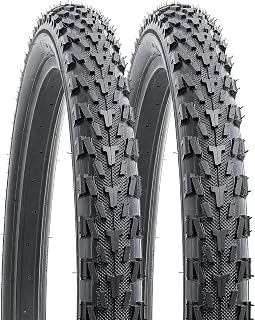 YUNSCM 26" Mountain Bike Tires 26x1.95/53-559 Foldable Bicycle Tires 2-PCS
