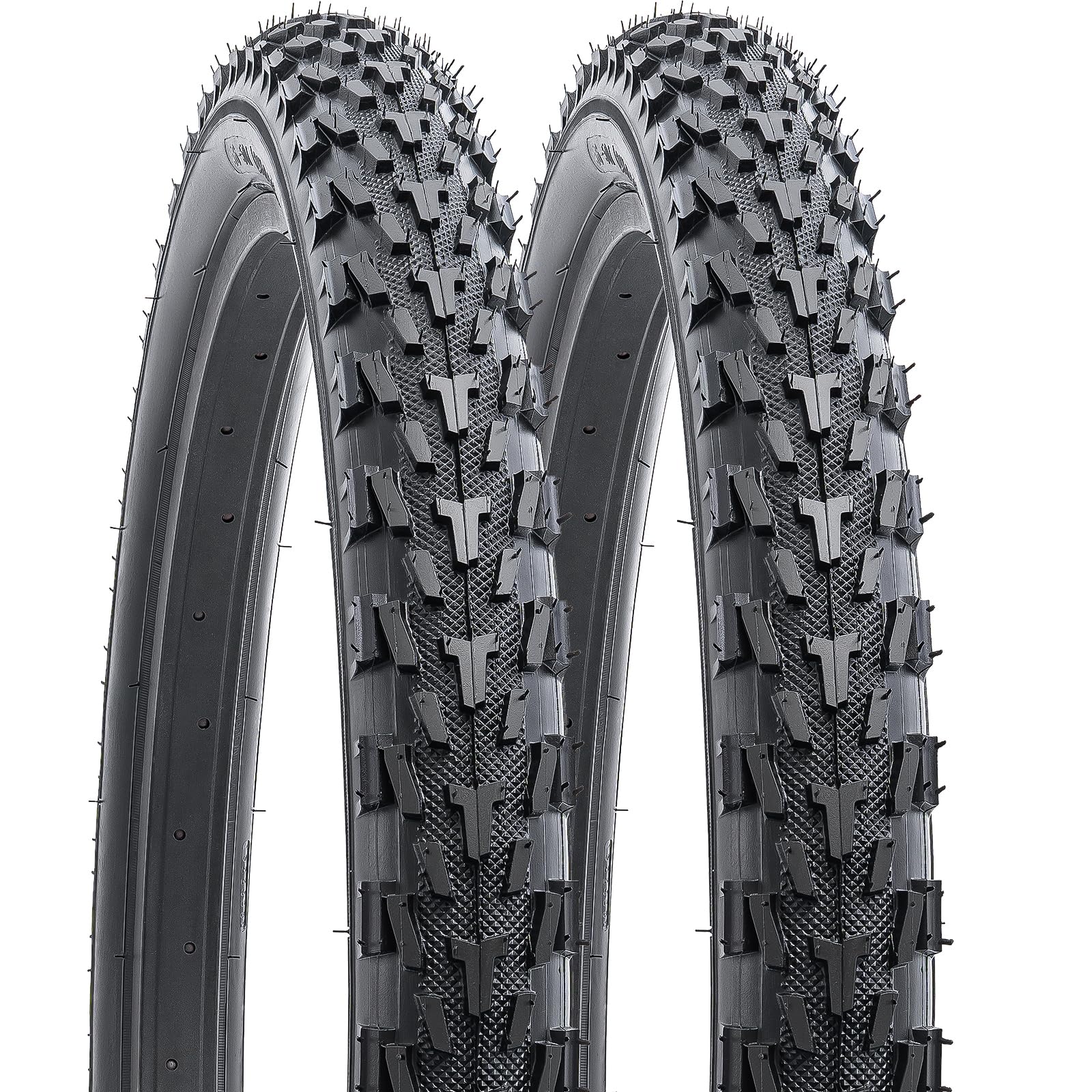 Photo 1 of YUNSCM 2-PCS 24" Mountain Bike Tires 24x1.95/53-507 Compatible with Mountain Bike 24x1.95 Bicycle Tires (Y-819)