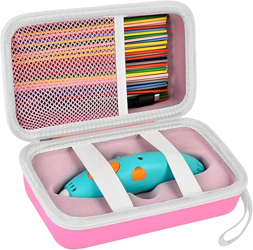 Miniatura 30 de ANKHOH Funda compatible con 3Doodler Start+ Essentials para juego 3D, organizador de almacenamiento para impresión de recarga de filamento y Naranja