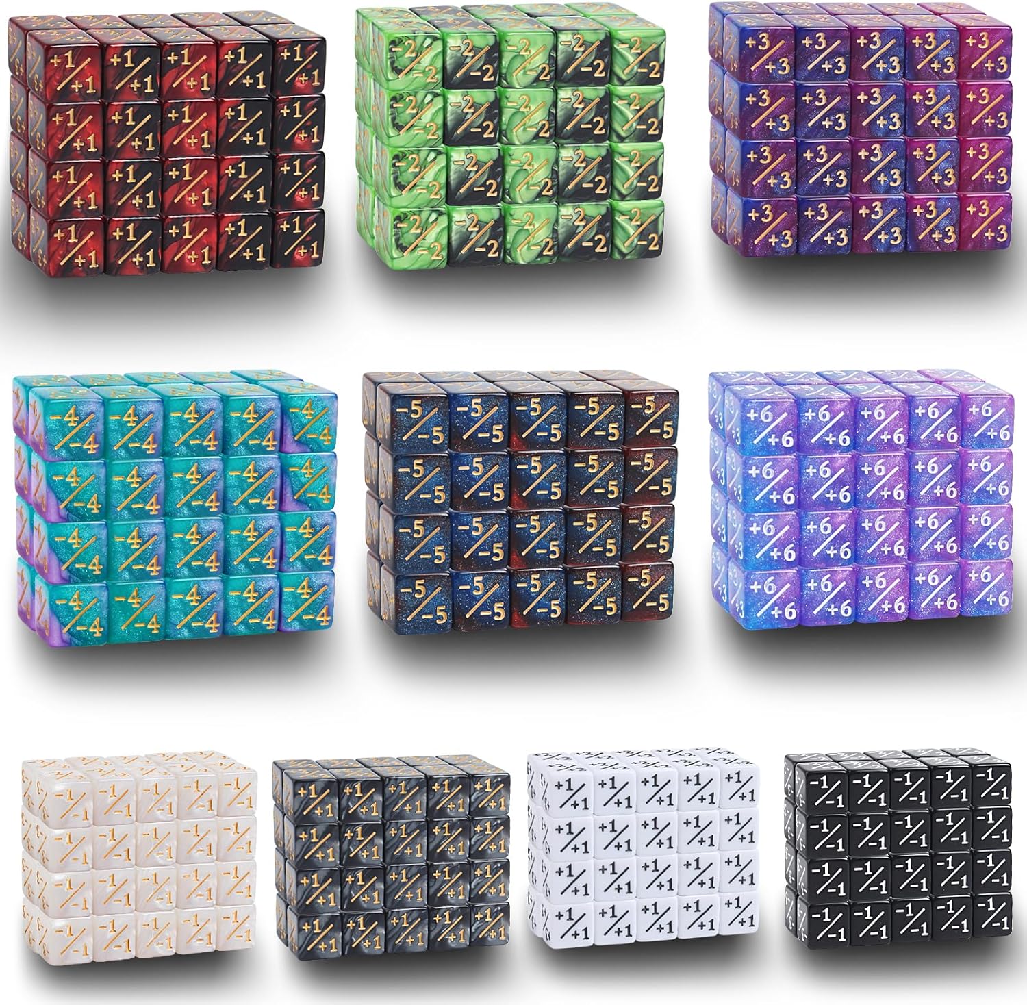 400 Dice Counter Token D6 Spindown Dice Compatible with MTG CCG Card Gaming Accessories 16mm