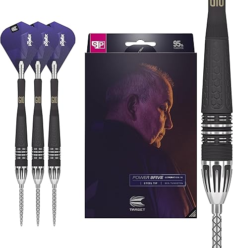 Target Darts Phil Taylor Power - Juego de dardos con punta de acero de punta suiza 95% tungsteno 95% 95% disponible en Yaxa Peru