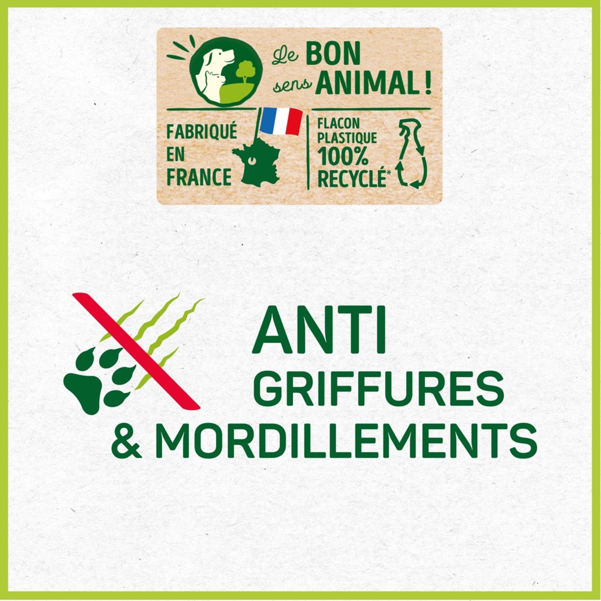 HOPI Repulsif Chien et Chat Intérieur 250 ML - Extraits de Plantes et d’Huiles essentielles - Favorise l’éducation des Chiots et Chatons - Convient à Tous Types de Supports - Fabriqué en France