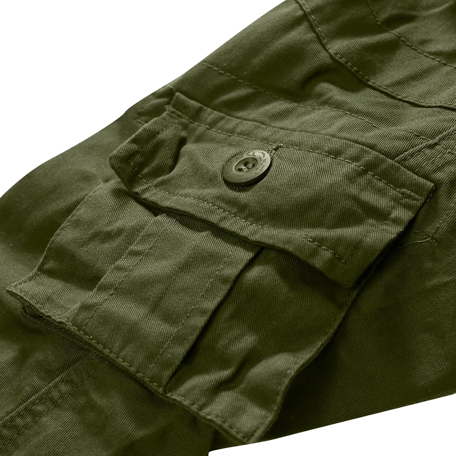 Sobrisah Women Mid-Rise Cargo Pants Heavy Cotton Casual Pants 8 Pockets Regular Fit/Plus Size Military Work Trousers - Image 7