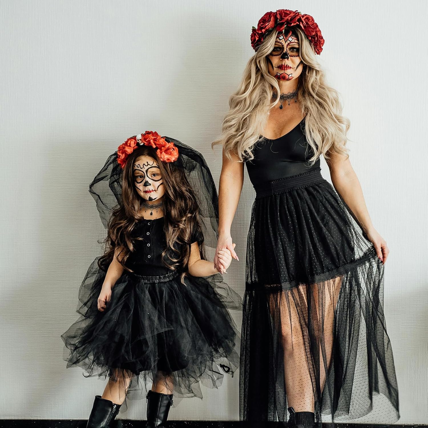 Choker Necklace for Women Black Lace Choker Gothic Jewelry Rhinestone Necklace Goth Necklace Choker Accessories Black Choker Necklaces Halloween Accessories for Women Girls Party Cosplay - Image 5