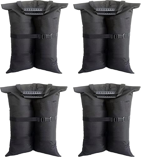Juego de 4 bolsas de arena para toldo desplegable 1680D, pesos resistentes para tienda de campaña, juego de 4 pesos para tienda de campaña al aire