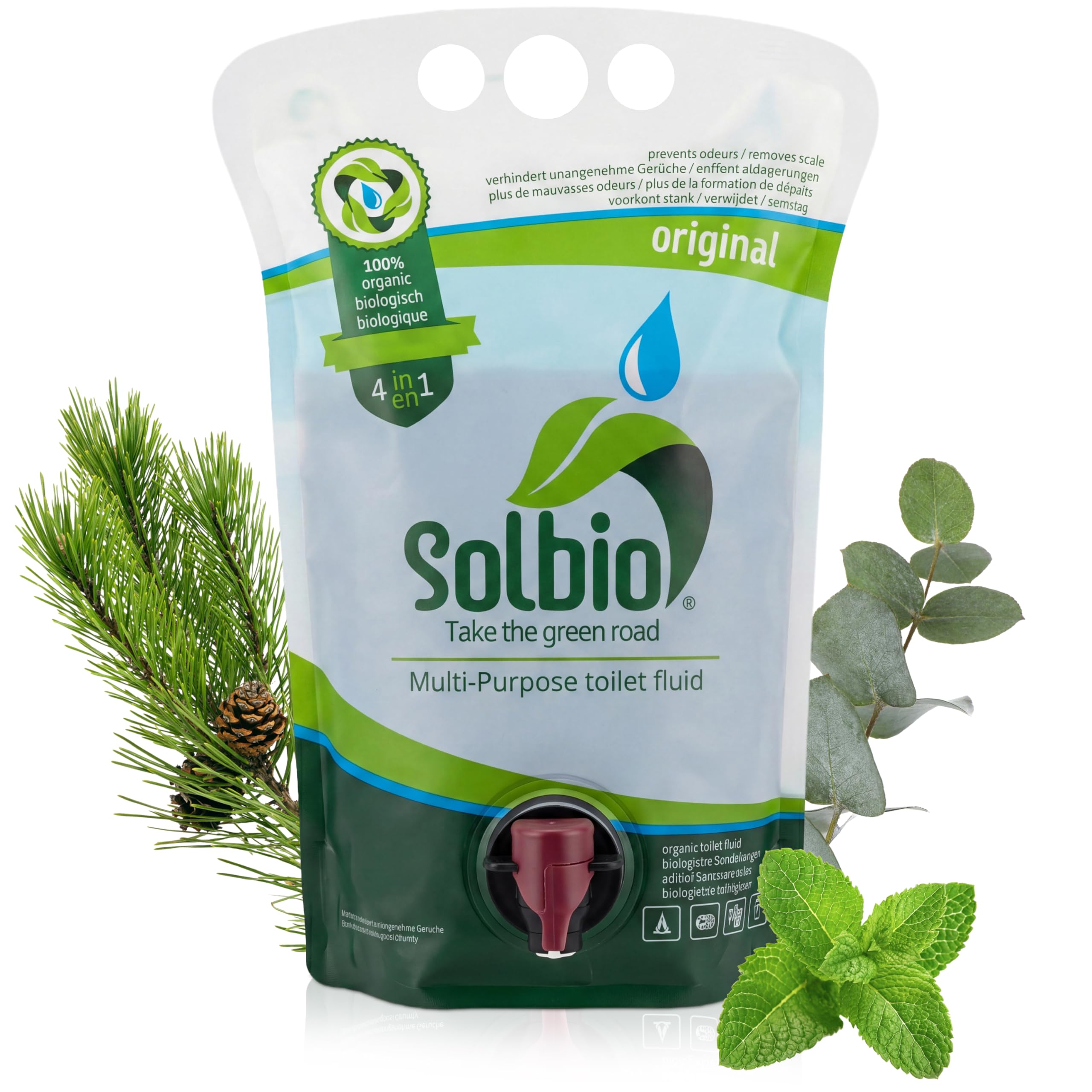 Solbio Dodatek Sanitarny do Toalet Kempingowych, Wielokolorowy, 1.51 kg