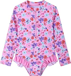 Girls' Long Sleeve Rash Guard Swimsuit: UPF 50+ Sun Protection - Expert Review | Wild Nature Journey