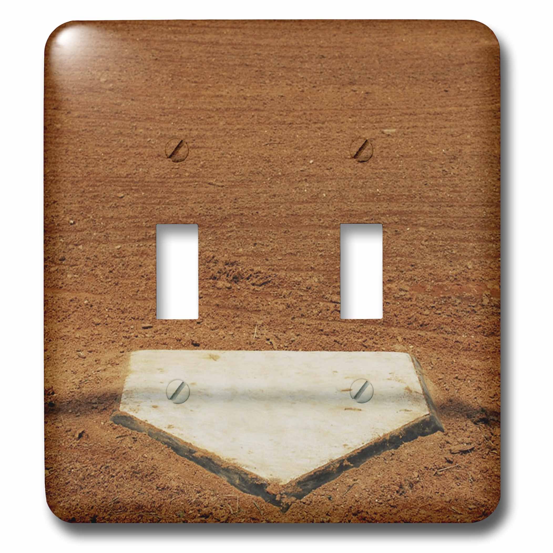 3drose LLC LSP 50211 _ 2 Home Assiette en Baseball double interrupteur
