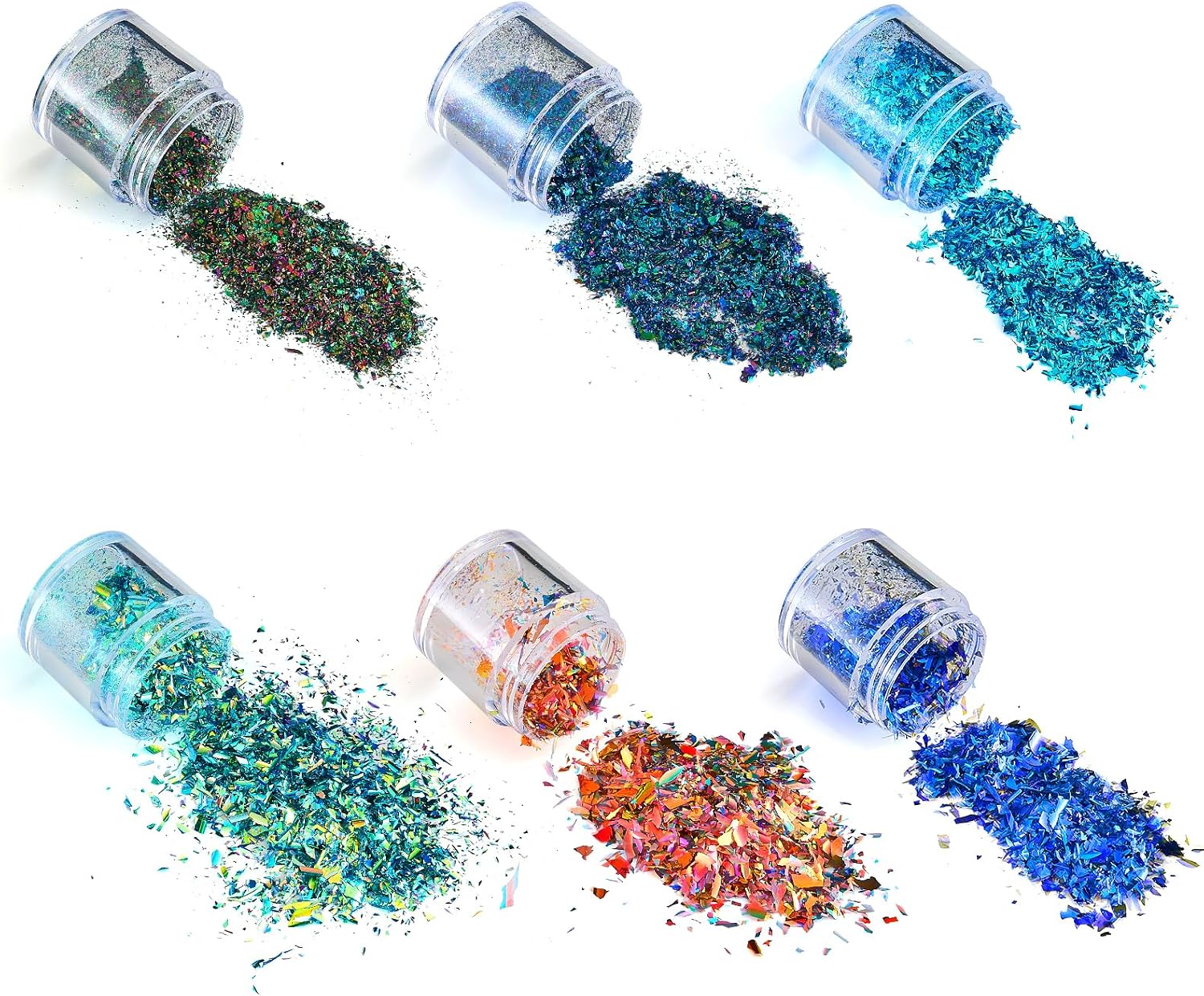 Chameleon Chrome Nail Powder - Optical Chameleon Tablets,Unicorn Chrome Nail Powder for Epoxy Resin Slime Tumbler Making DIY Project Scrapbook Makeup Nail Art Paint Decoration (2)
