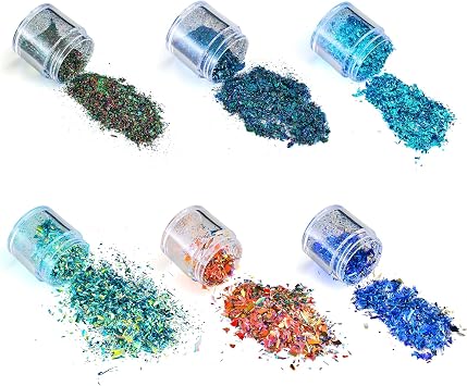 Chameleon Chrome Nail Powder - Optical Chameleon Tablets,Unicorn Chrome Nail Powder for Epoxy Resin Slime Tumbler Making DIY Project Scrapbook Makeup Nail Art Paint Decoration 1
