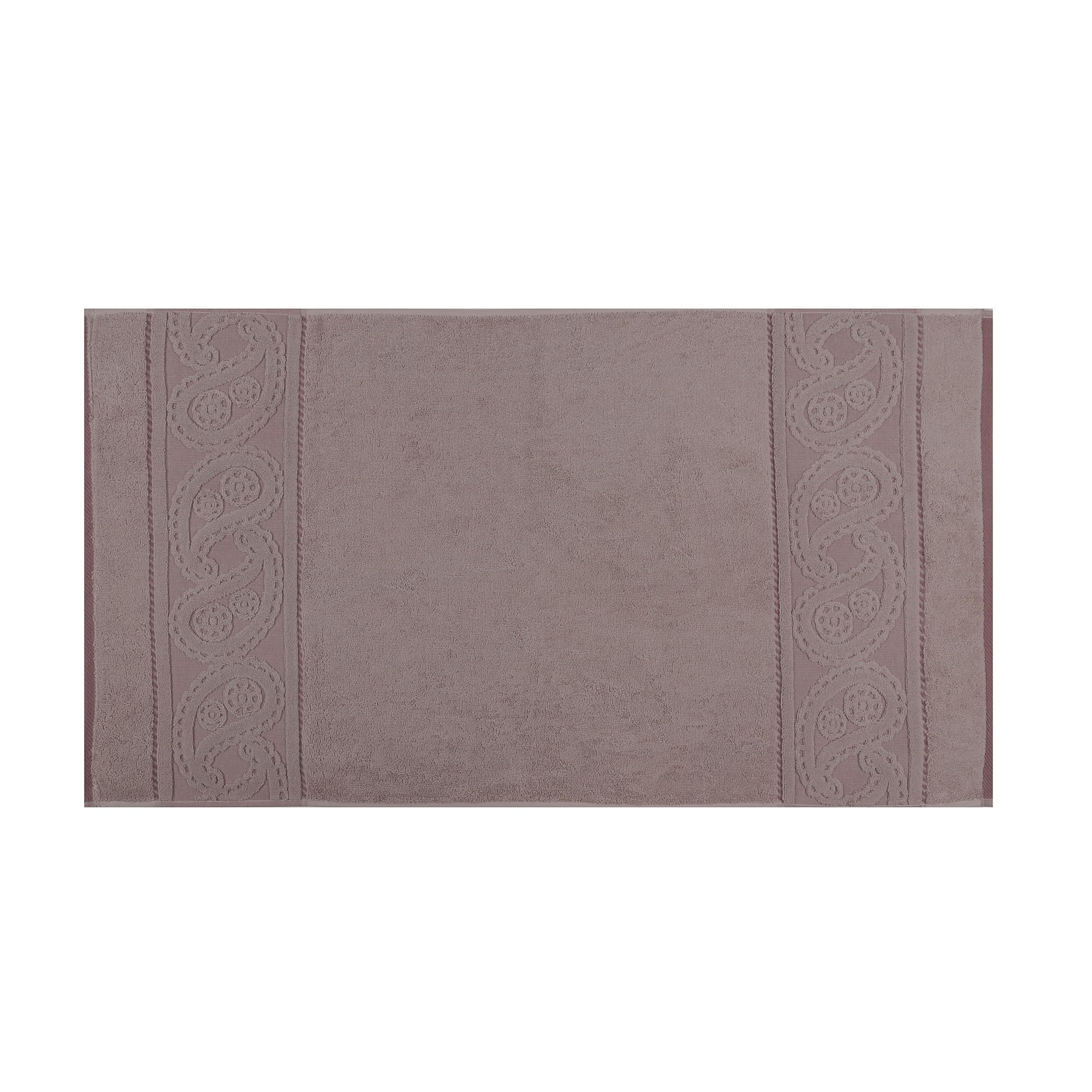 Well Home Hand Towel Set (2 Pieces) Pale Pink and Beige, Pink Stick Beige, 50x90 - Image 4