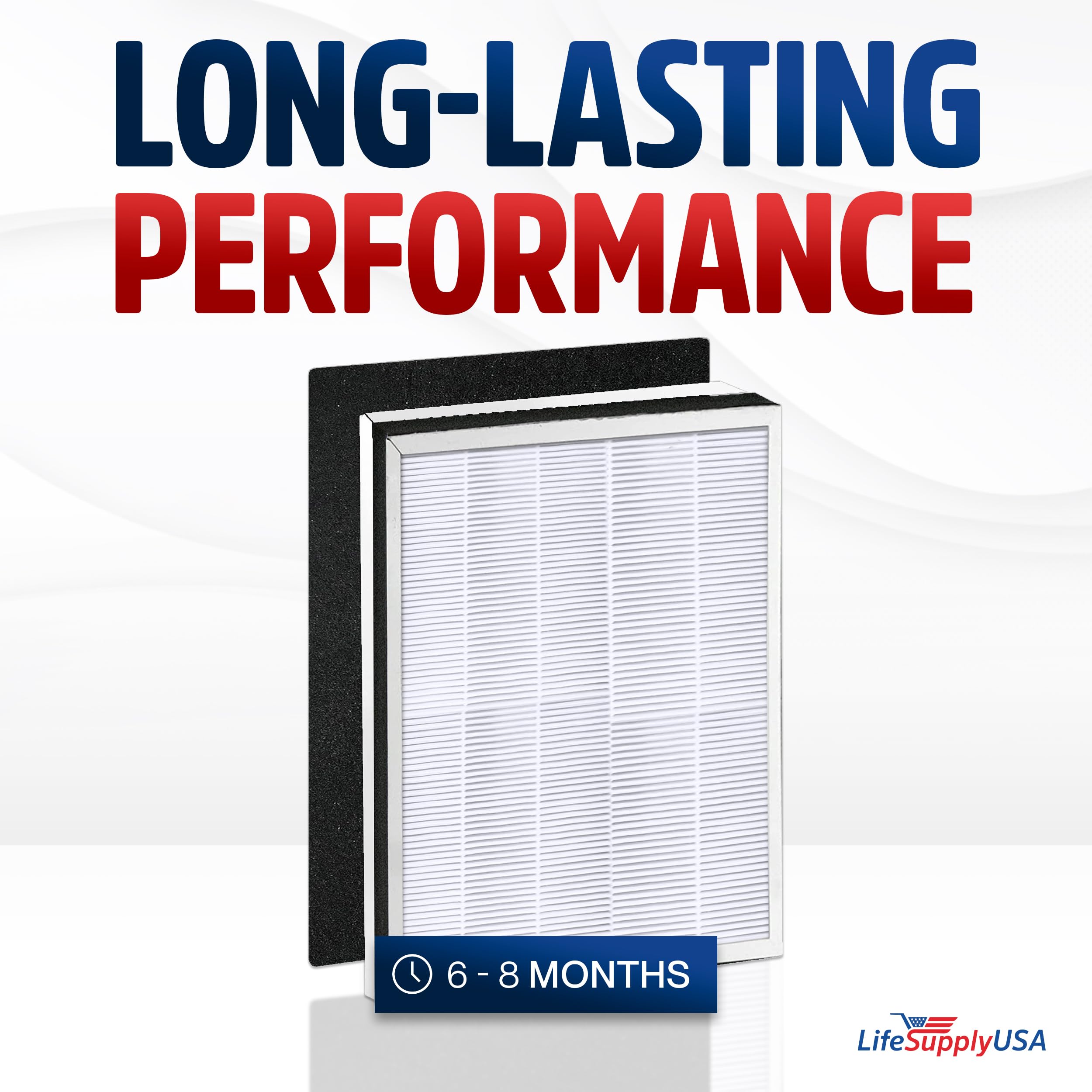 HEPA Filter + Carbon Filter Kit Compatible with Oreck OptiMax AIR95 Air Cleaner