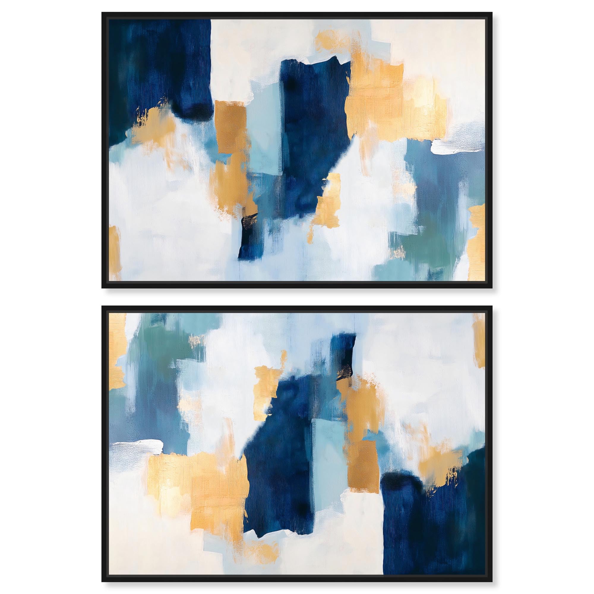 Amazon.co.jp: Art Remedy ブライトブルーアートキャンバス、38.1 cm x