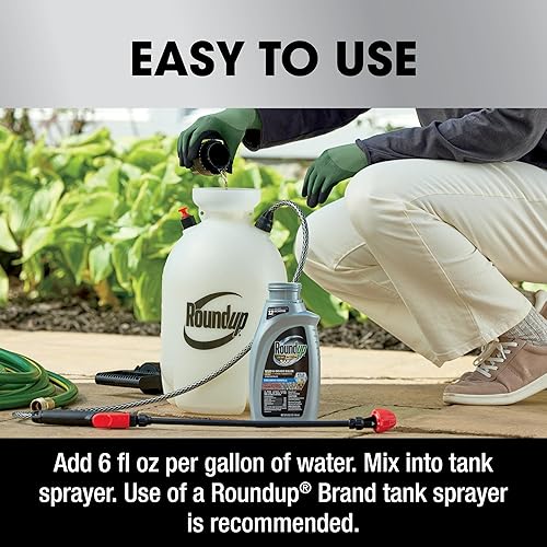 Vista 11 de Roundup Dual Action 365 eliminador de malezas y hierbas más preventor de 12 meses concentrado, mata y previene hasta por 1 año, 32 onzas líquidas.