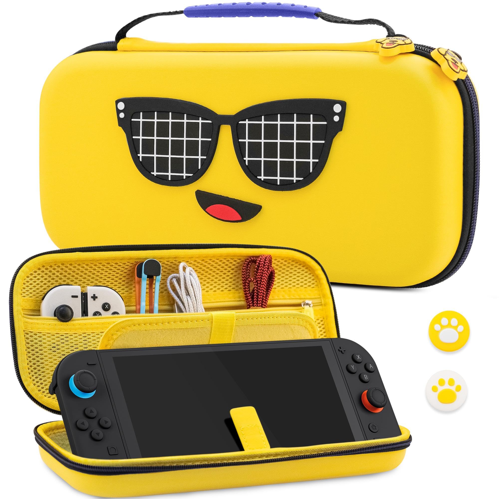 RHOTALL Switch 2 Case for Nintendo Switch 2 2025 Hard Protection All In One Carrying Case with 12
