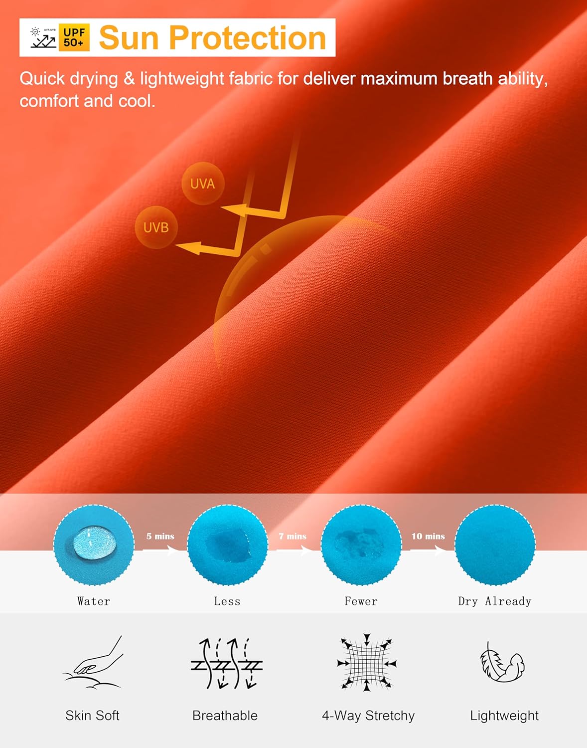 Boys Toddler Rash Guard Long Sleeve UPF 50+ Sun Protection Lightweight Swim Shirt for Baby Kids - Image 6